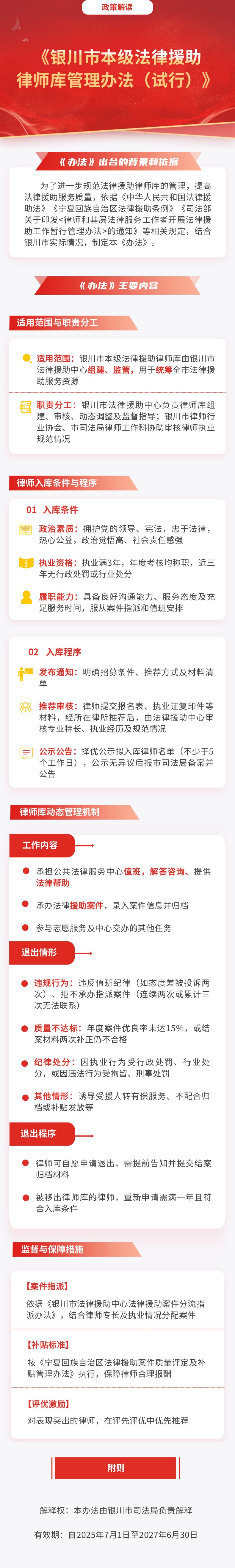 《银川市本级法律援助律师库管理办法》解读